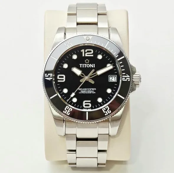 TITONI Seascoper 600 83600 S-BK-256 · ຮູບຈາກໂພສ Facebook · SAIFA Facebook Page